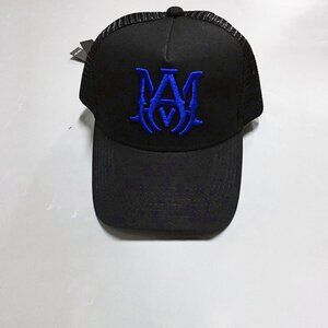 Amiri M.A. Logo Embroidered Baseball Cap Bkue